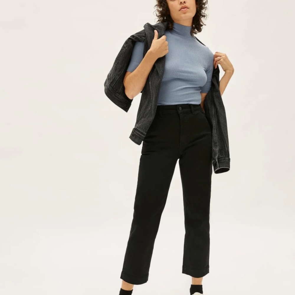 Everlane straight leg crop size 0 short